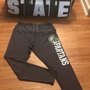 VIctoria’s Secret PINK Michigan State MSU Leggings